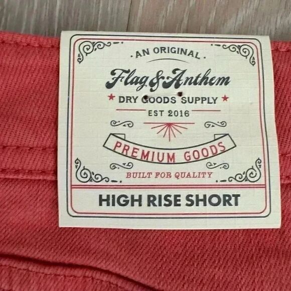 Flag & Anthem Rust Orange Cotton Blend Casual High Rise Sporty Comfy Soft Premiu - Picture 8 of 12